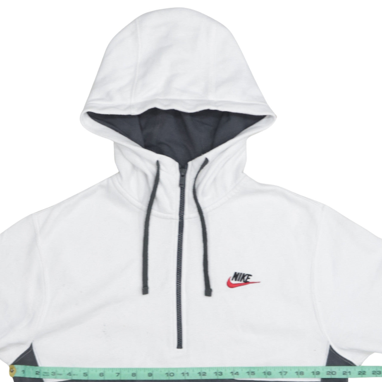 Nike Women's Black & White Half Zip Hoodie Small Sweatshirt