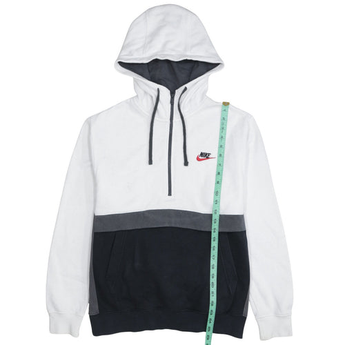 Nike Women's Black & White Half Zip Hoodie Small Sweatshirt