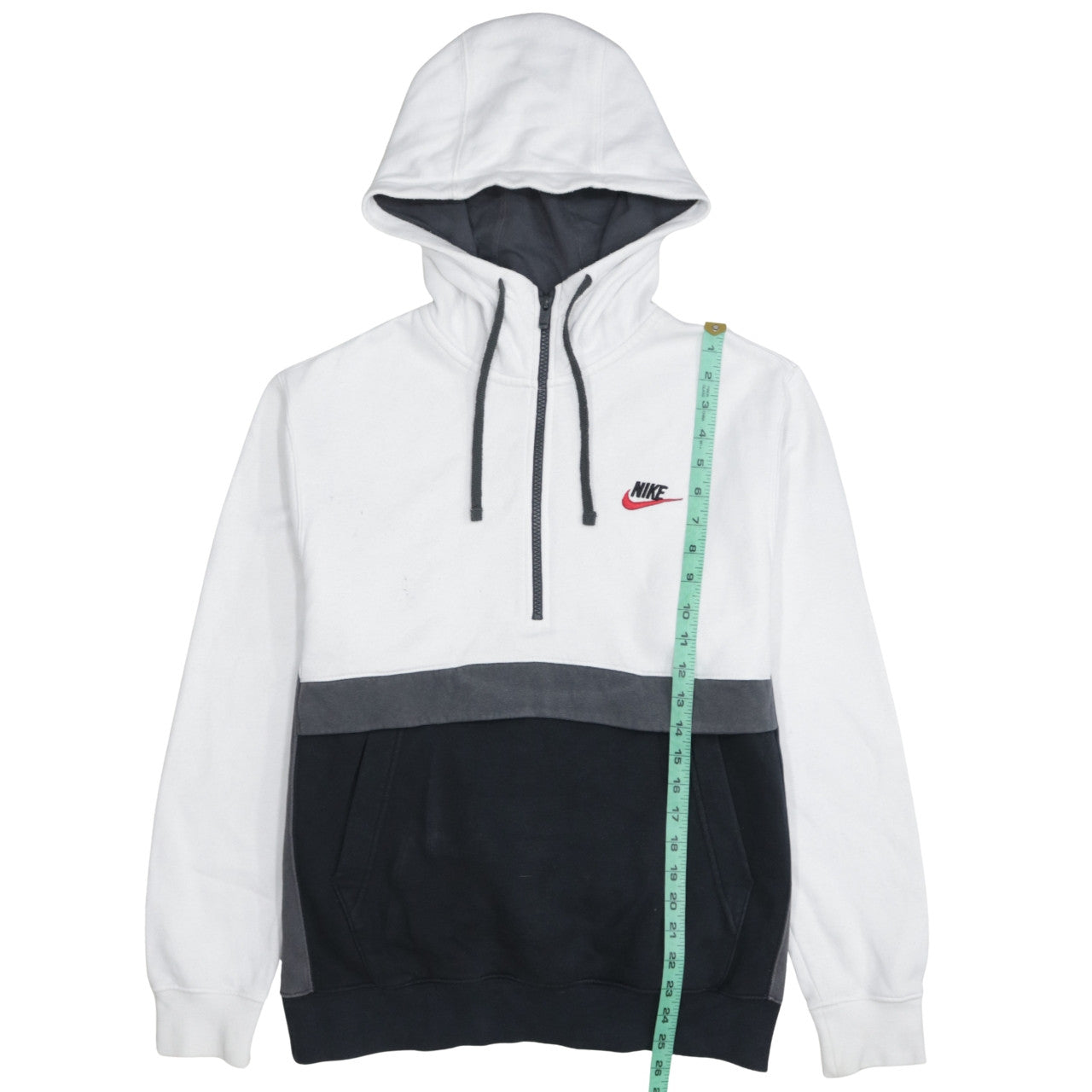 Nike Women's Black & White Half Zip Hoodie Small Sweatshirt