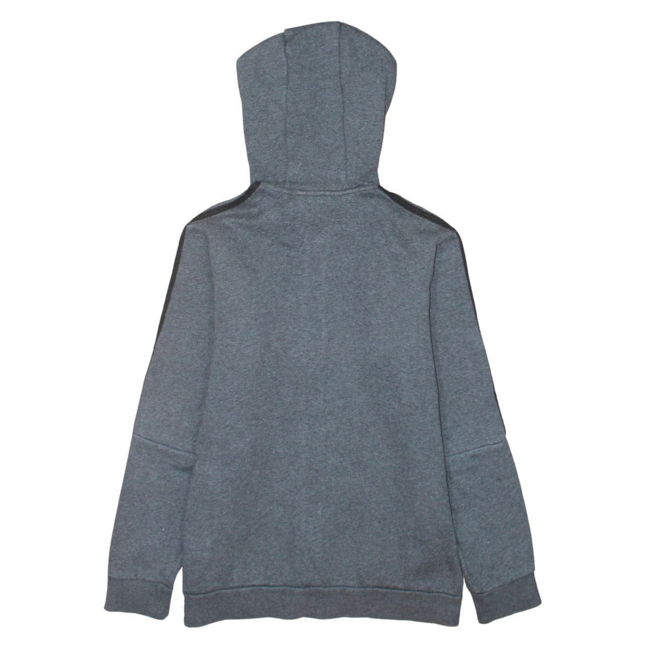 Adidas Boys Grey Full Zip Hoodie 13-14 Years Regular Fit Sportswear