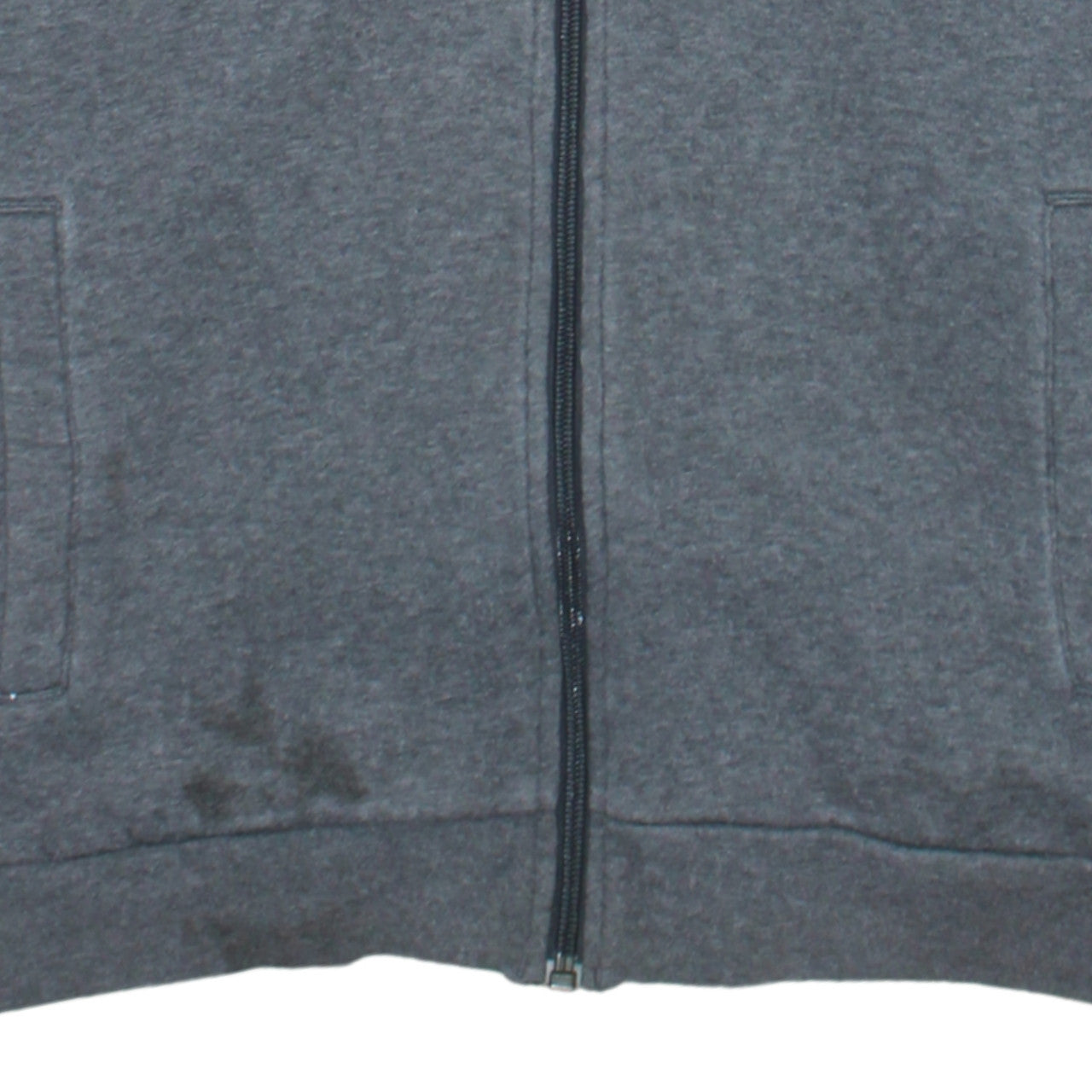 Adidas Boys Grey Full Zip Hoodie 13-14 Years Regular Fit Sportswear