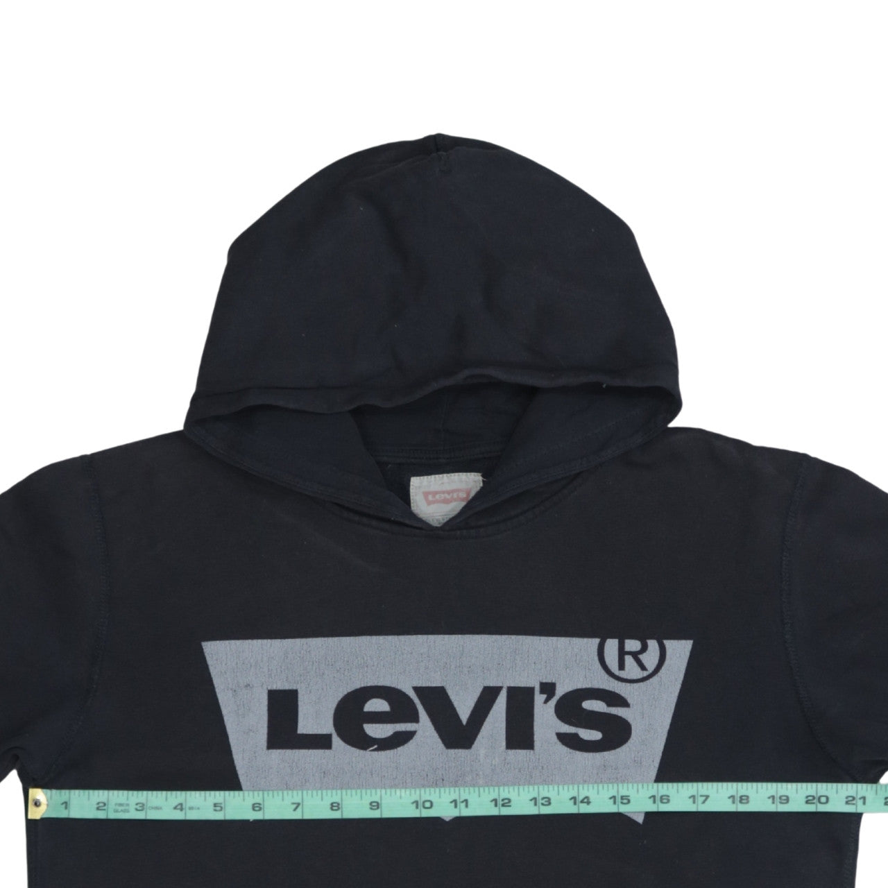 Levi's Boys Black Pullover Hoodie 16 Years Logo Fleece Sweatshirt