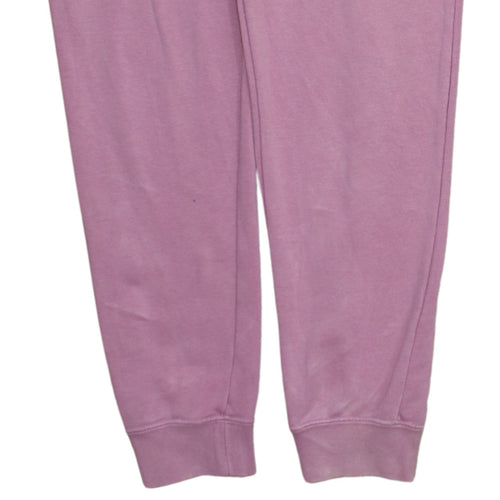 Nike Women Pink Fleece Sweatpants S Tapered Comfort Fit