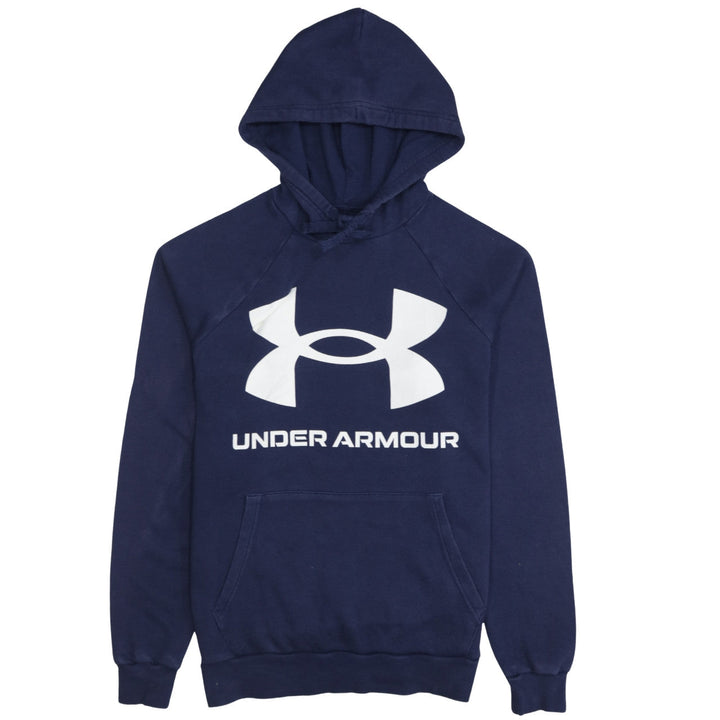 Under Armour Womens Navy Loose Fit Hoodie Size S Pullover Sweatshirt