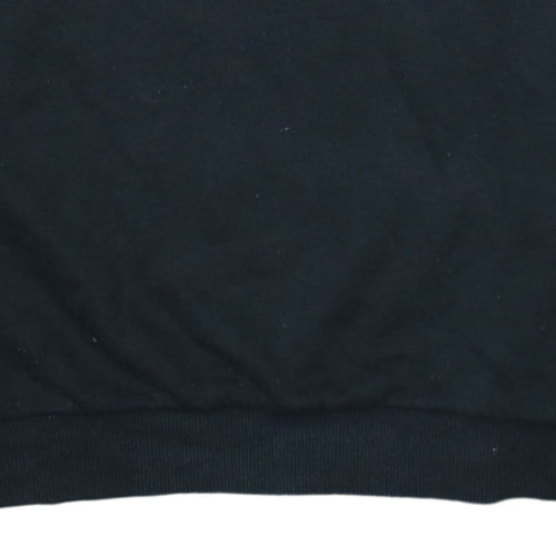 Adidas Men’s Black Small Crew Neck Pullover Sweatshirt