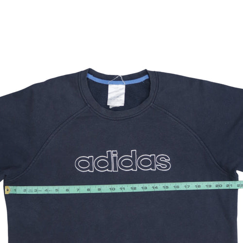 Adidas Men’s Blue Pullover Crew Neck Sweatshirt Size M