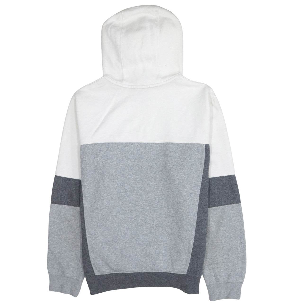 Nike Men's Grey Colour Block Pullover Hoodie Size M