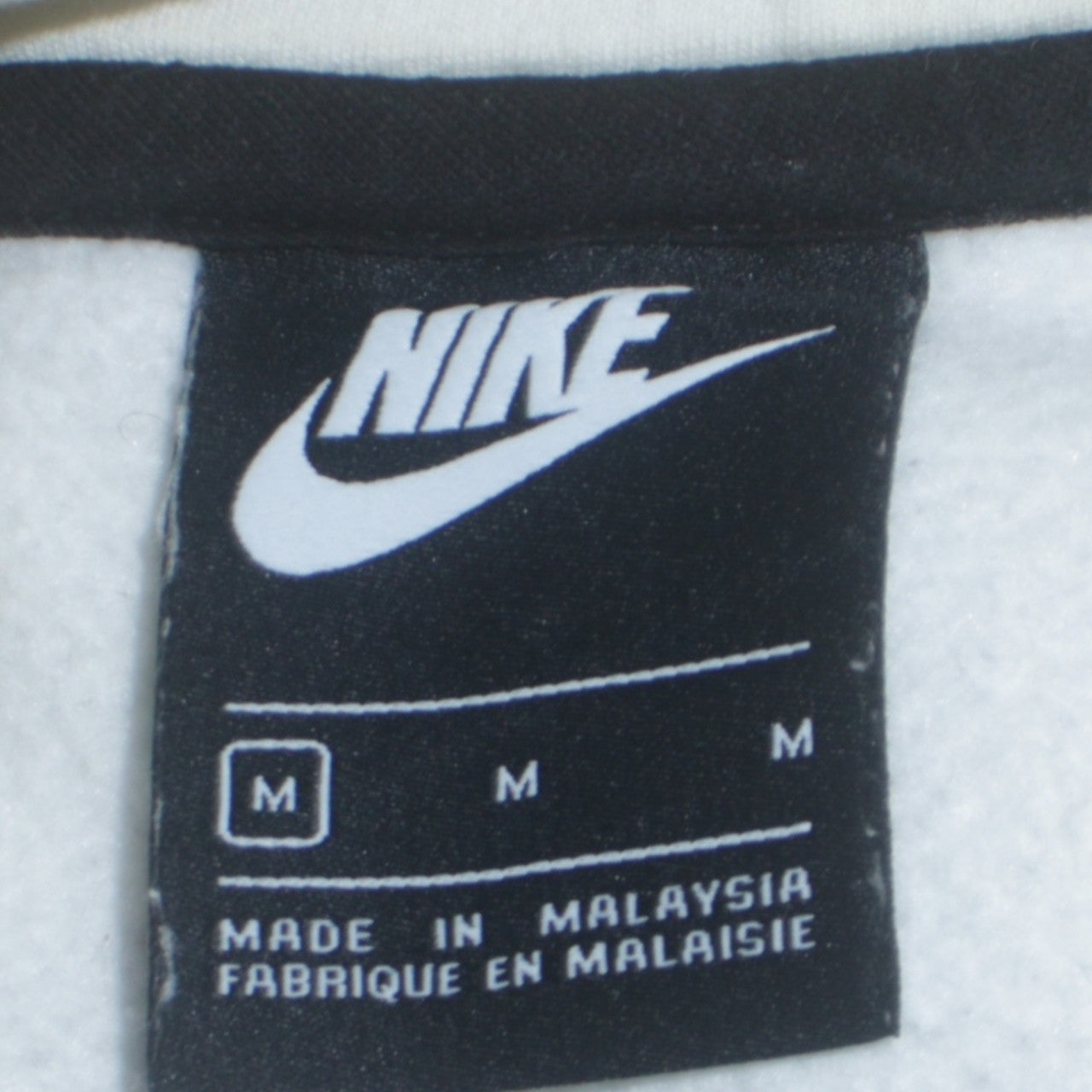 Nike Men's Grey Colour Block Pullover Hoodie Size M