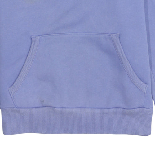 Puma Women’s Blue Pullover Hoodie Size 14 Cotton Blend Logo Sweatshirt