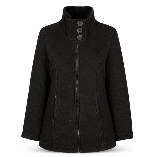 The North Face Womens Black Quilted Mid-Length Active Jacket M