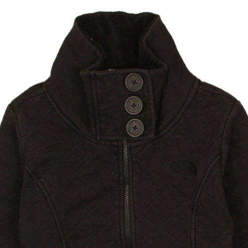 The North Face Womens Black Quilted Mid-Length Active Jacket M