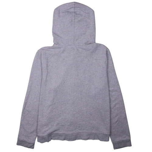 GAP Women Grey Full Zip Hoodie XL Glitter Logo Casual Sweatshirt