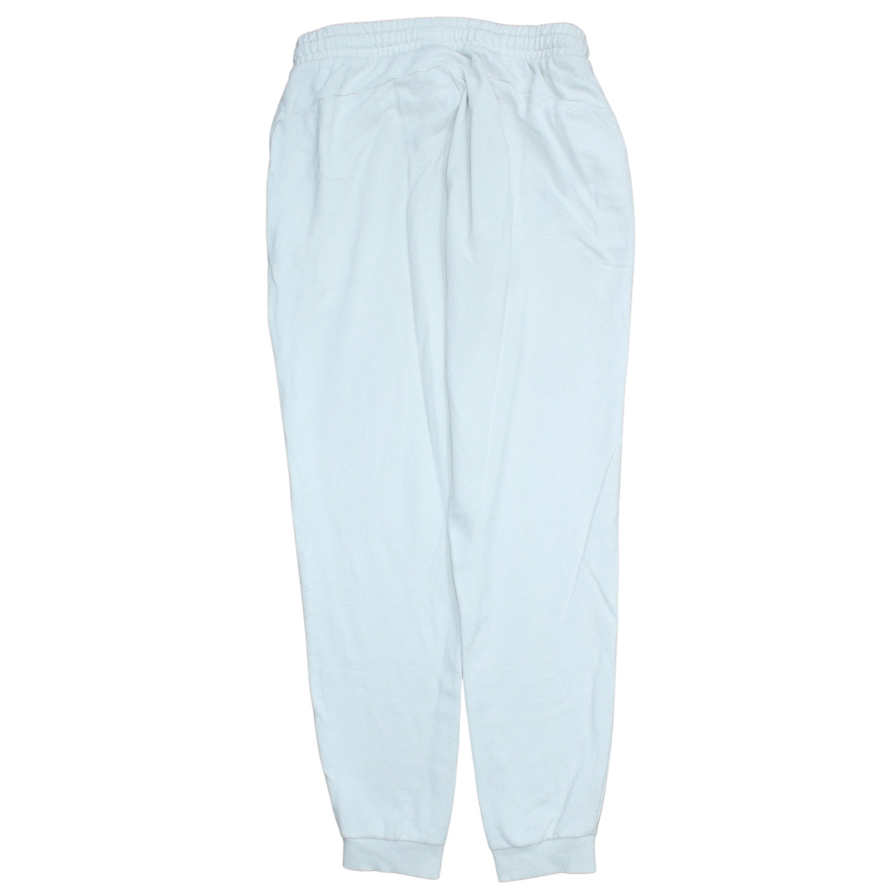 Puma Men’s White Logo Joggers M Drawstring Regular Fit Fleece Pants