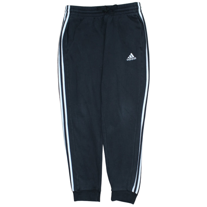 Adidas Men's Black Jogger Trousers L Cotton Blend Tapered Fit