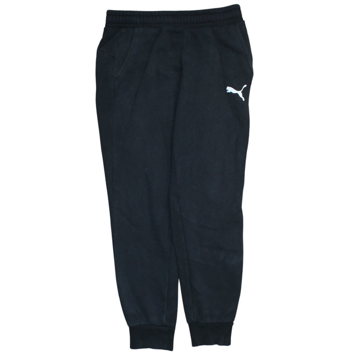 Puma Men's Black Joggers Regular Fit Fleece Trousers M