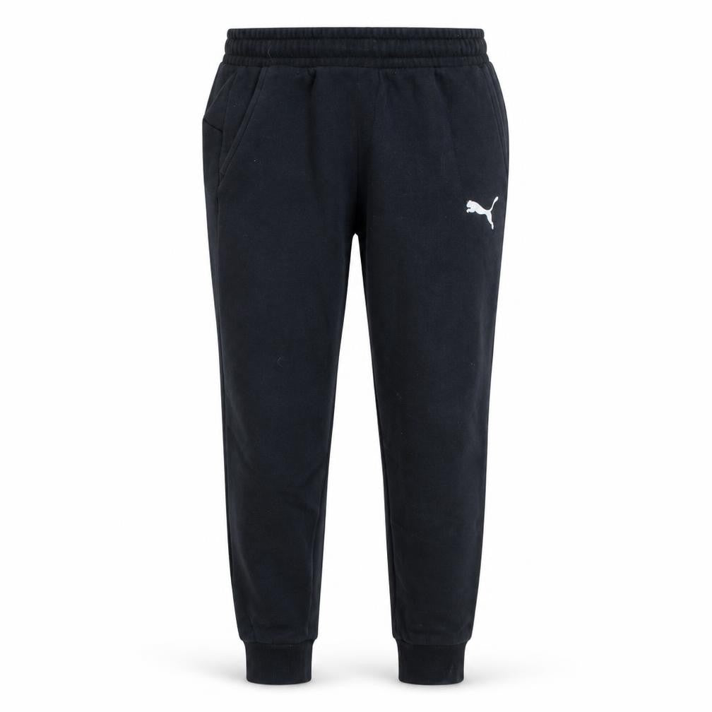 Puma Men's Black Joggers Regular Fit Fleece Trousers M