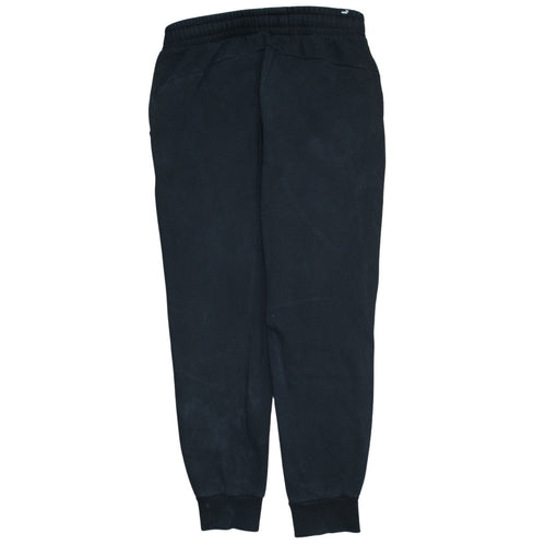 Puma Men's Black Joggers Regular Fit Fleece Trousers M