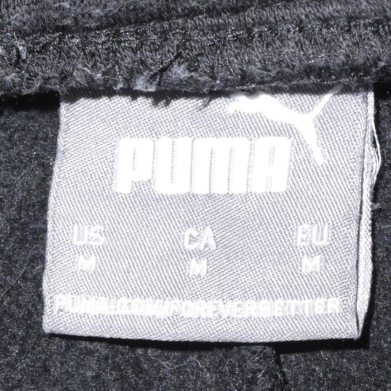 Puma Men's Black Joggers Regular Fit Fleece Trousers M