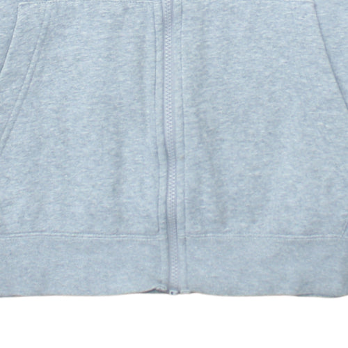 Nike Men's Grey Full Zip Hooded Sweatshirt M Regular Fit