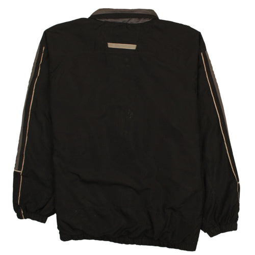 Starter Men's Black M Track Jacket Windbreaker Full Zip Nylon