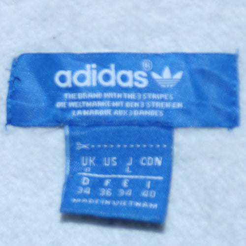 Adidas Mens Grey Full Zip Hoodie L Logo Fleece Sportswear
