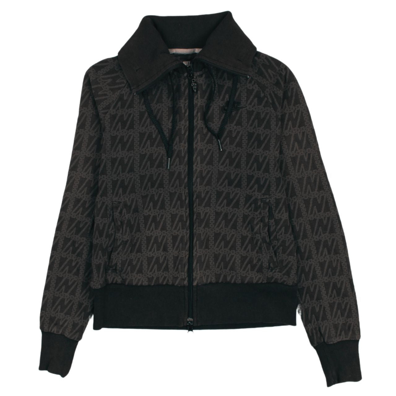 Nike Womens Black XS Track Jacket Full Zip Hooded Sportswear