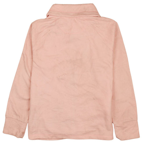 Calvin Klein Women Pink Cotton Blend Full Zip Jacket Size L
