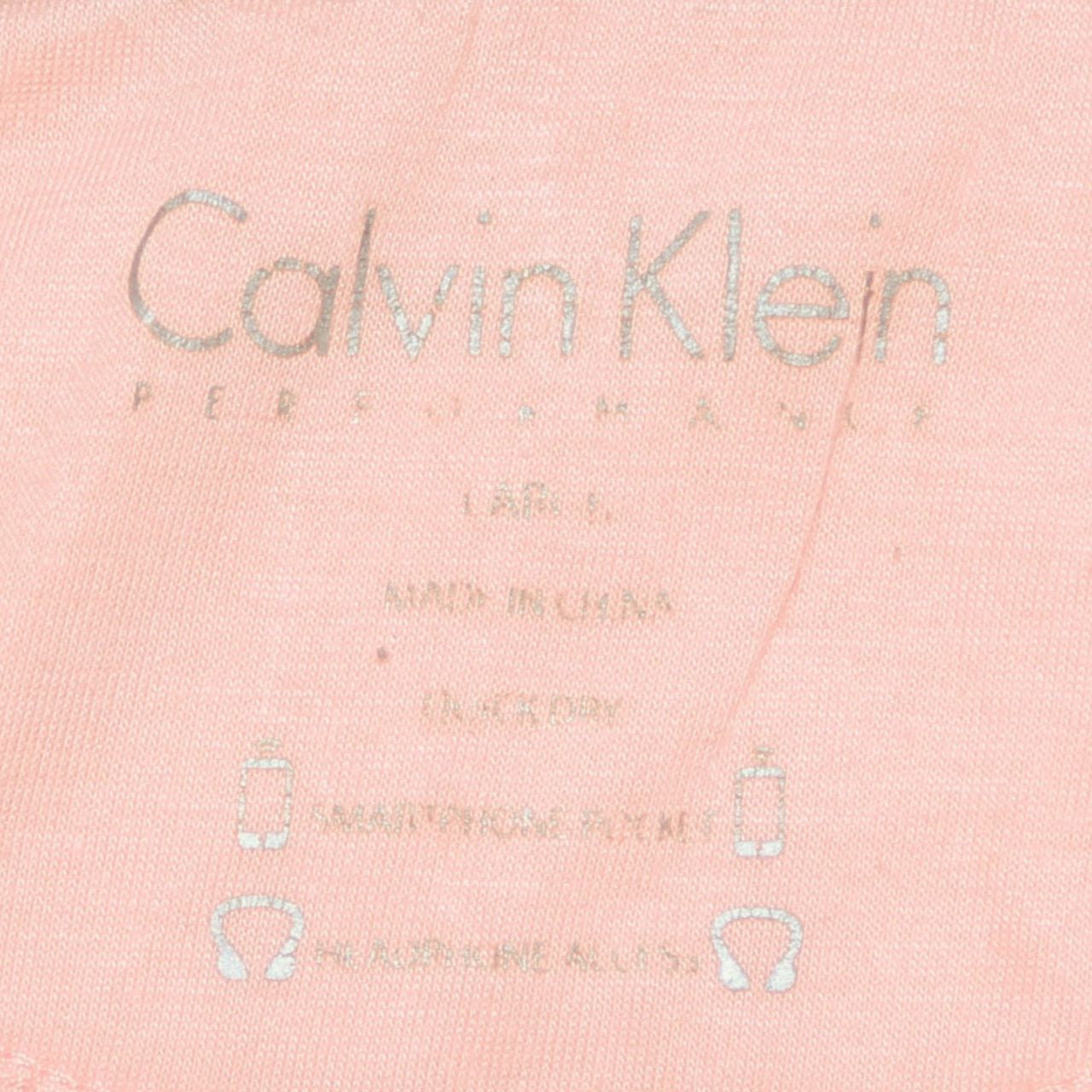 Calvin Klein Women Pink Cotton Blend Full Zip Jacket Size L