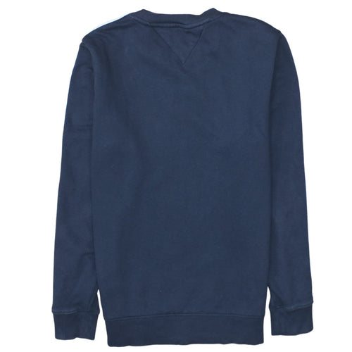 Tommy Jeans Men’s Blue Logo Sweatshirt Size S Crew Neck