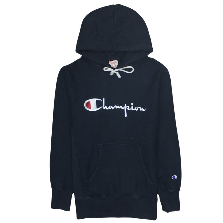 Champion Men's Black Pullover Hoodie Size L Reverse Weave Fleece
