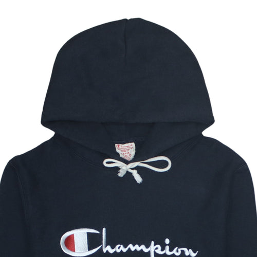 Champion Men's Black Pullover Hoodie Size L Reverse Weave Fleece