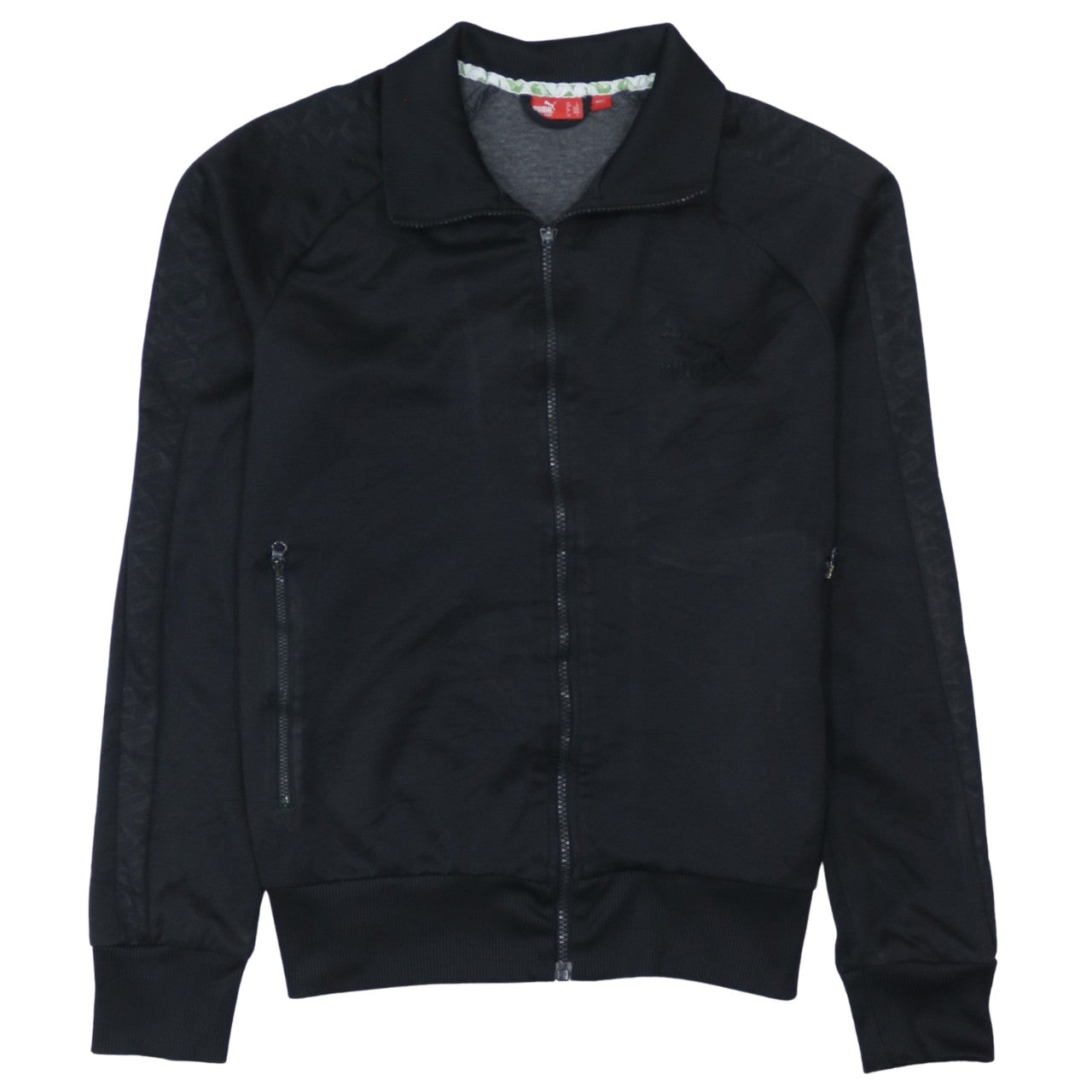 Puma Men's Black L Track Jacket Full Zip Sports Activewear