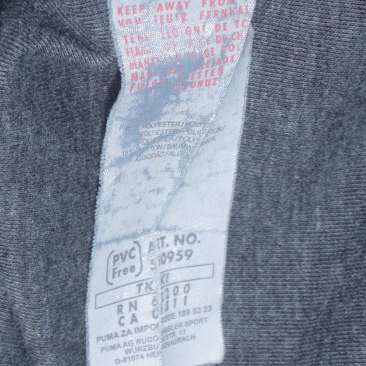 Puma Men's Black L Track Jacket Full Zip Sports Activewear