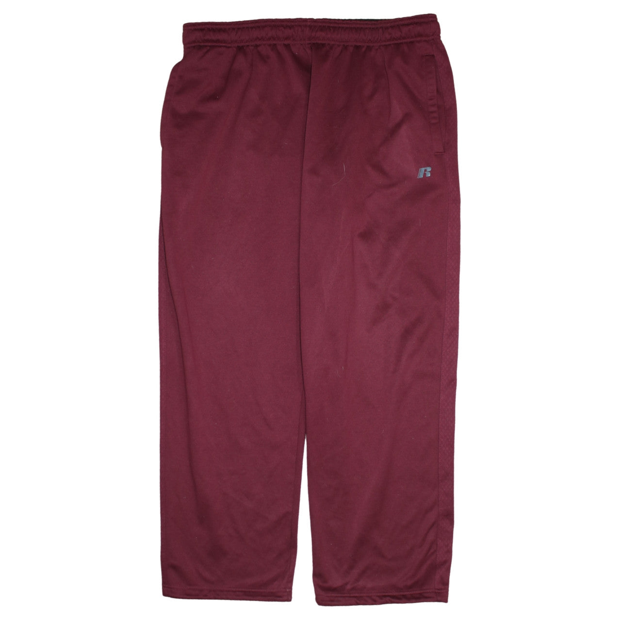Russell Men's Red Sweatpants L 36in Elastic Waist Fleece Trousers