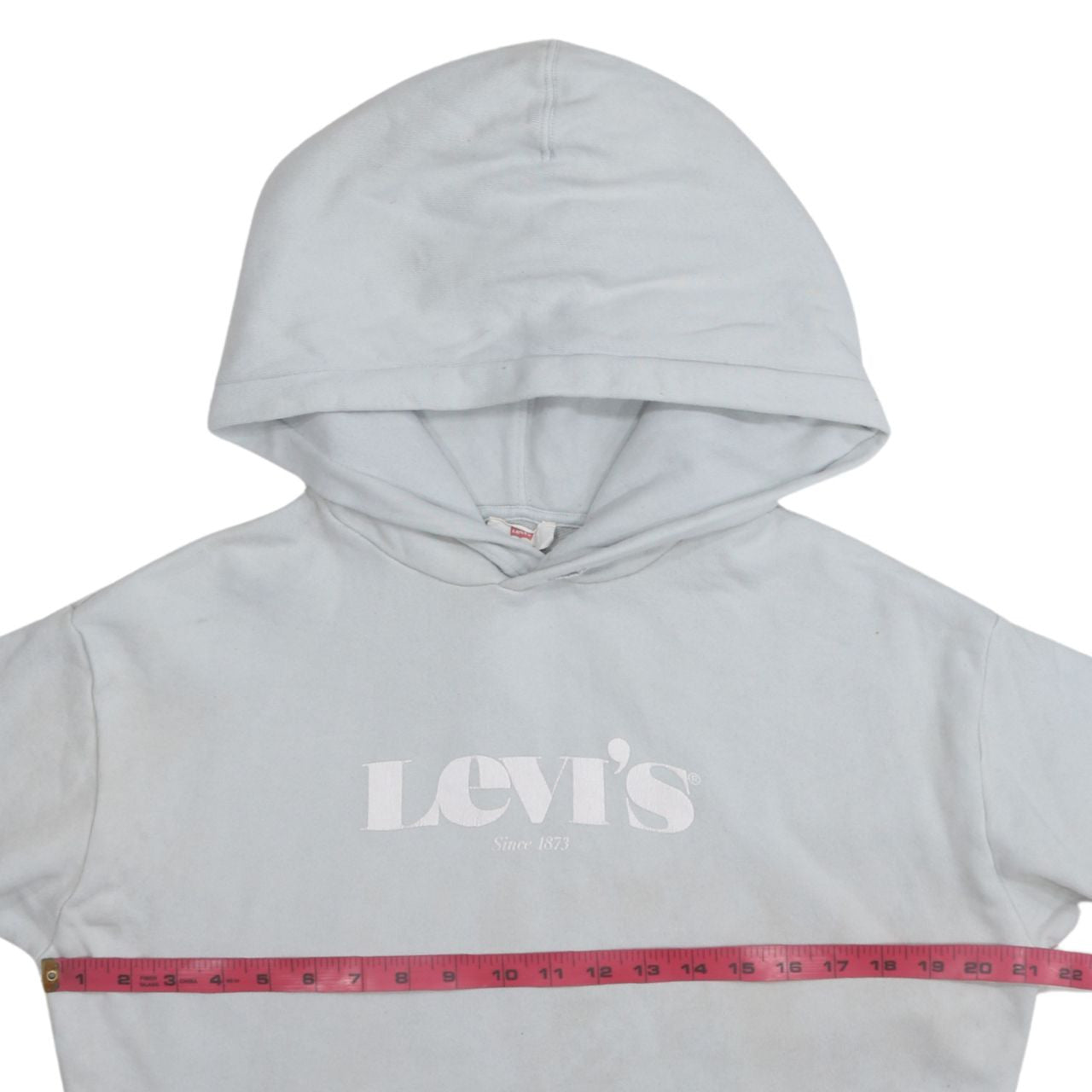 Levi's Teens Grey XS Pullover Hoodie with Logo Front Pocket