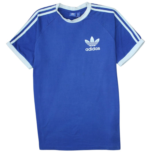 Adidas Men's Blue XL Retro Sports T-Shirt Crew Neck