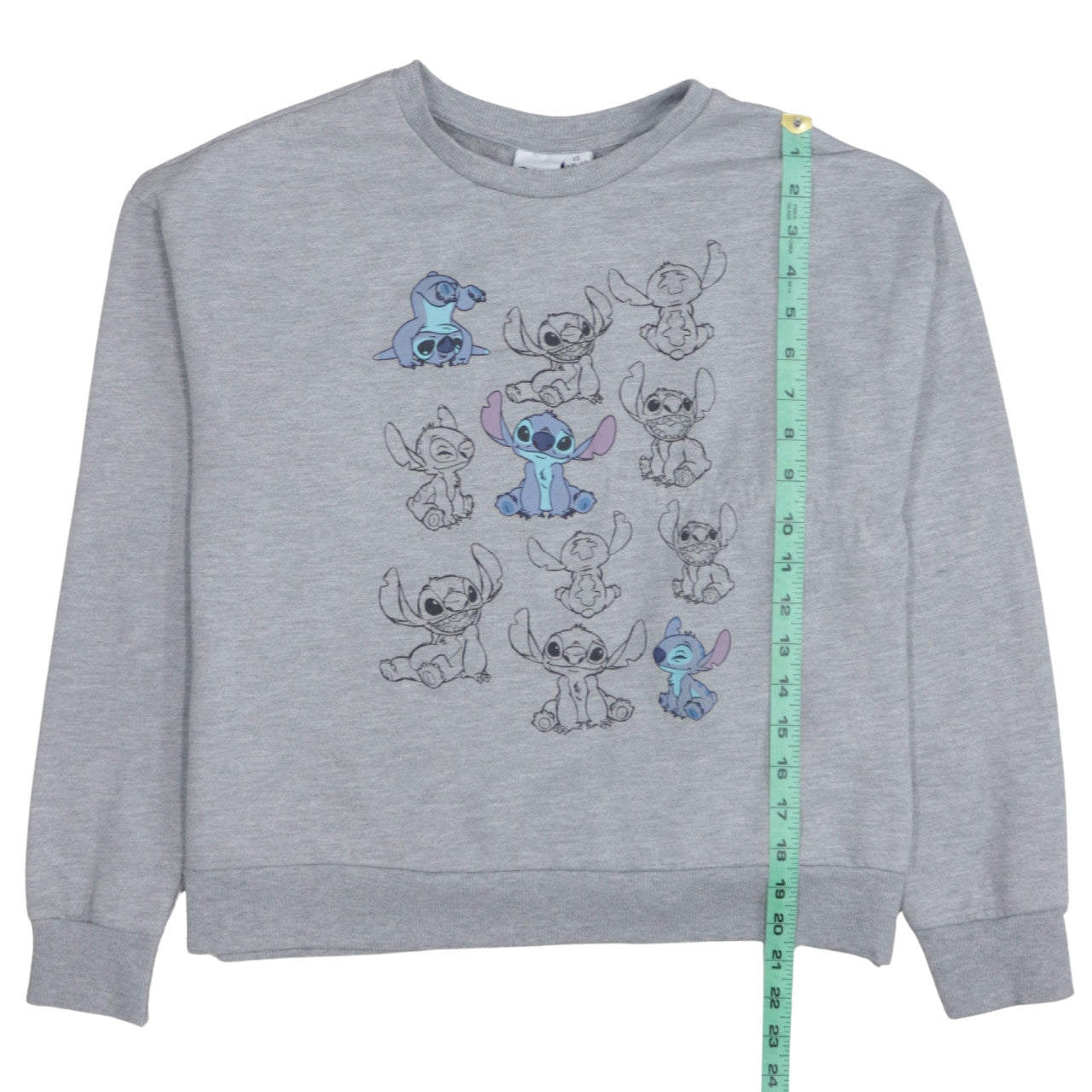 Disney Primark Women's Grey Stitch Sweatshirt XS Crew Neck Pullover