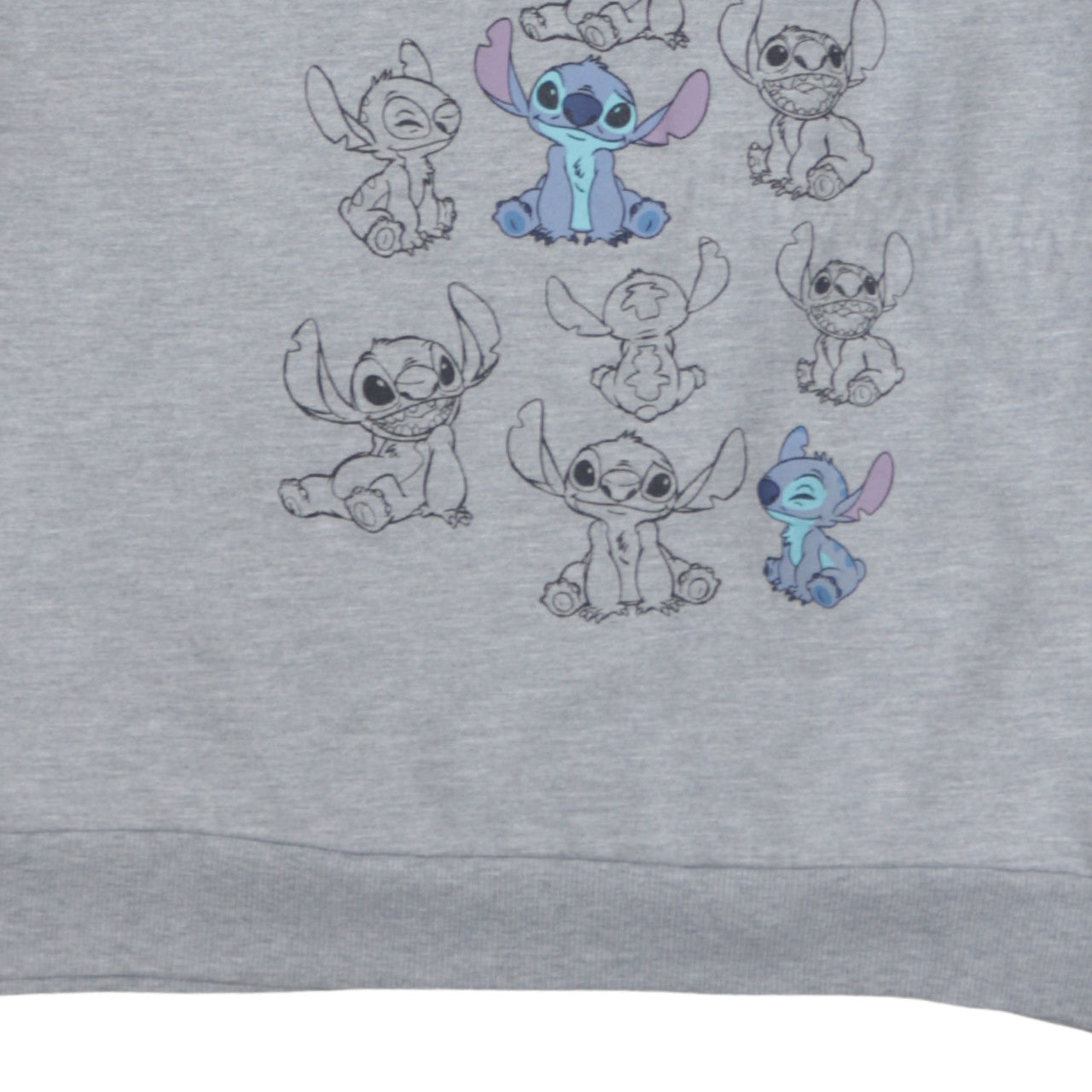 Disney Primark Women's Grey Stitch Sweatshirt XS Crew Neck Pullover
