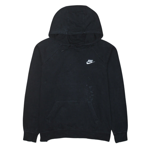 Nike Womens Black Pullover Hoodie Medium 100% Cotton Casual