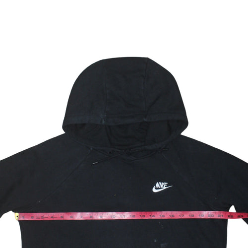 Nike Womens Black Pullover Hoodie Medium 100% Cotton Casual