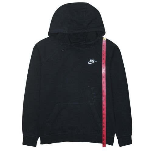 Nike Womens Black Pullover Hoodie Medium 100% Cotton Casual