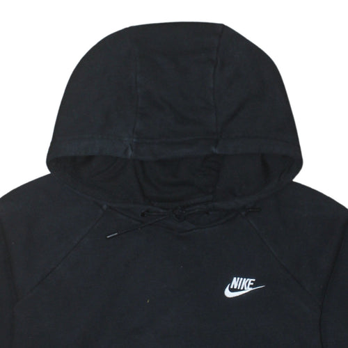 Nike Womens Black Pullover Hoodie Medium 100% Cotton Casual