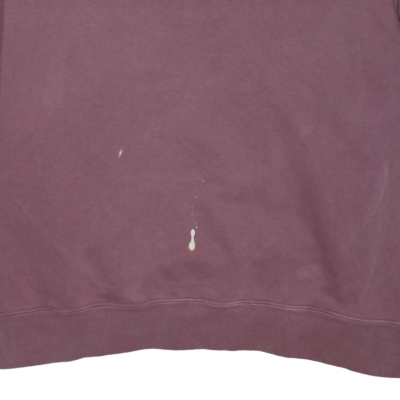 Adidas Originals Womens Mauve Cotton Crew Neck Sweatshirt Size 14