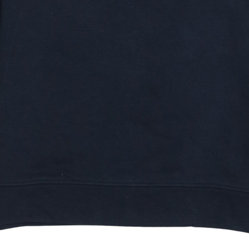 Tommy Hilfiger Womens Navy XS Sequin Logo Pullover Sweatshirt