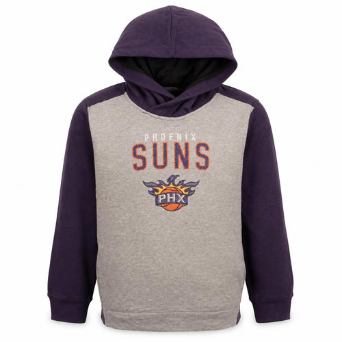NBA Boys Purple Beige Phoenix Suns Pullover Hoodie Youth Size 14 Years
