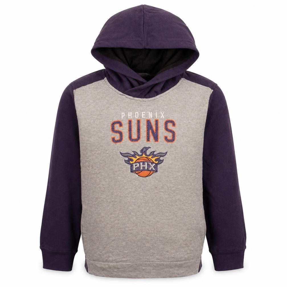 NBA Boys Purple Beige Phoenix Suns Pullover Hoodie Youth Size 14 Years