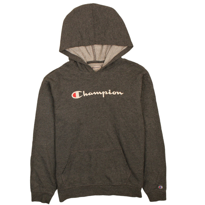 Champion Boys Grey XL Pullover Fleece Hoodie with Logo