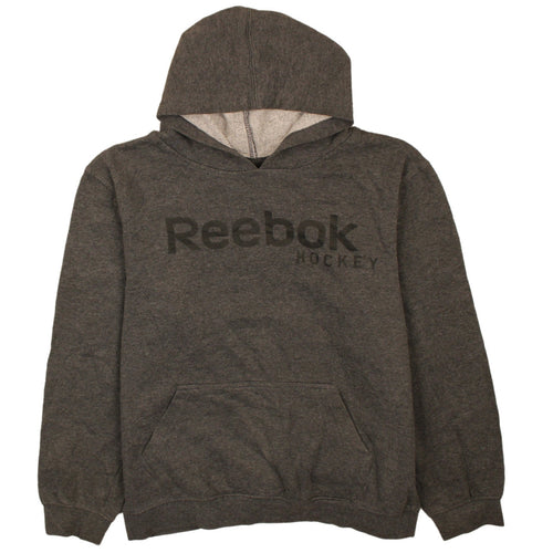 Reebok Boys Grey Pullover Hoodie 14 Years Hooded Fleece Sweatshirt