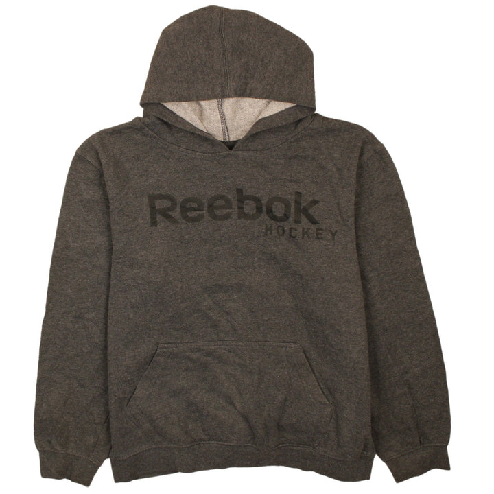 Reebok Boys Grey Pullover Hoodie 14 Years Hooded Fleece Sweatshirt