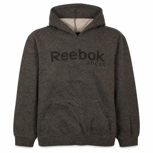 Reebok Boys Grey Pullover Hoodie 14 Years Hooded Fleece Sweatshirt
